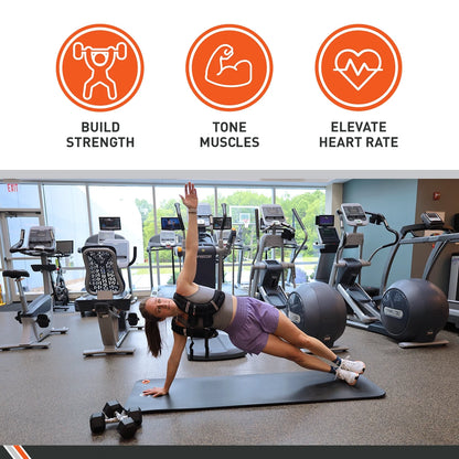 Weighted Vest, 15 Lb. - Adjustable Fitness Vest for Strength Training, Running, Walking, and Endurance Workouts